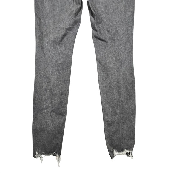 American Eagle Super Hi Rise Jegging Women's 8 Long Distressed Flame Hem Pockets - Picture 7 of 16